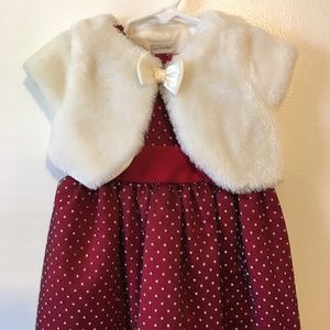 Off White Shrug with Satin Bow